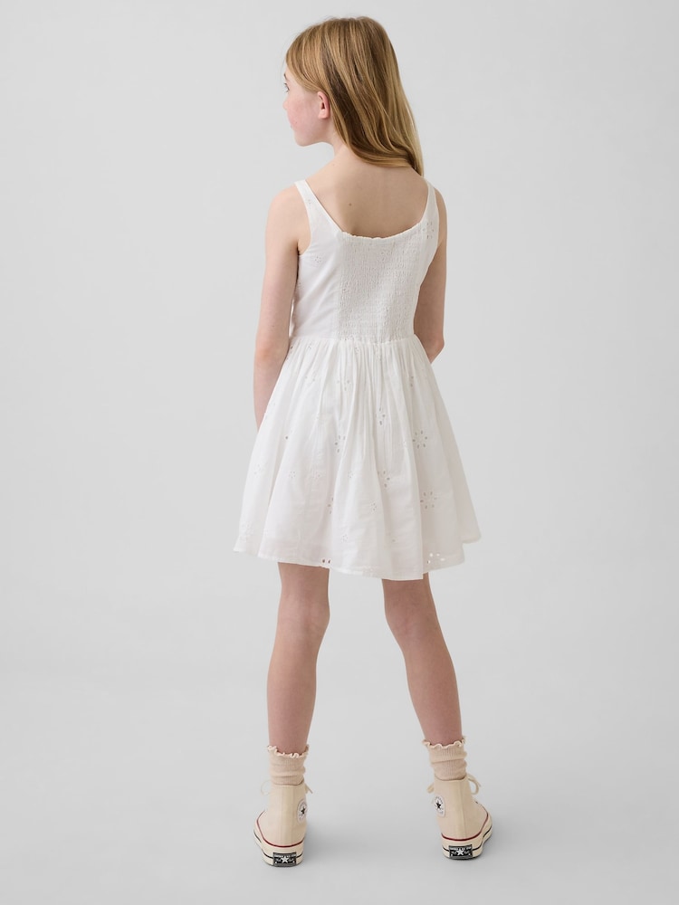 Gap White Eyelet Dress (4-13yrs) - Image 2 of 4 Gap White Eyelet Dress (4-13yrs) - Image 2 of 4
