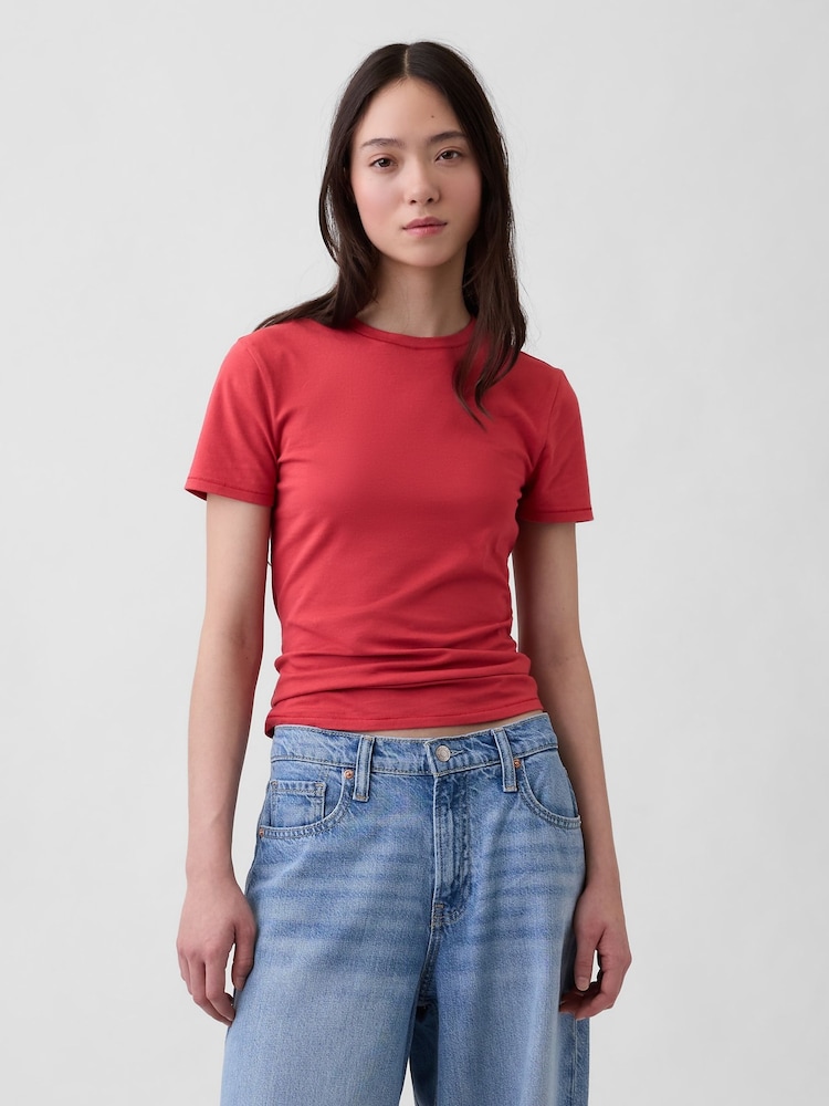 Gap Red Close Knit Jersey T-Shirt - Image 1 of 4