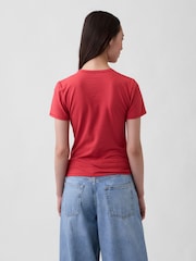 Gap Red Close Knit Jersey T-Shirt - Image 2 of 4