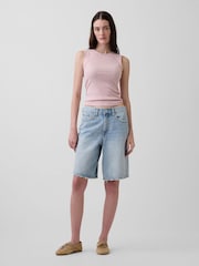 Gap Pink Pointelle Shell Vest - Image 3 of 3