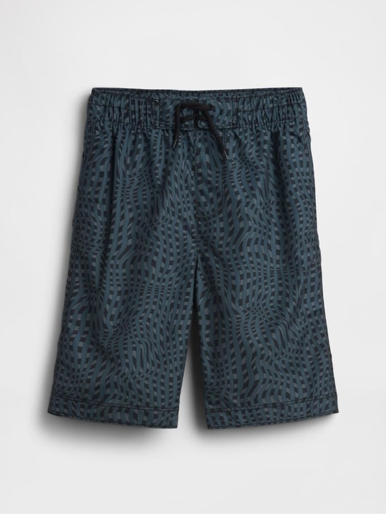 Gap Blue 8 Inch Swim Board Shorts (4-13yrs) (4-13yrs) - Image 1 of 3