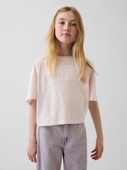 Gap Oversized Wide-Neck T-Shirt (4-13yrs) - Imaginea 1 din 4