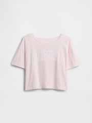 Gap Oversized Wide-Neck T-Shirt (4-13yrs) - Imaginea 3 din 4
