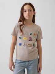 Gap Brown Graphic T-Shirt (4-13yrs) - Image 1 of 4