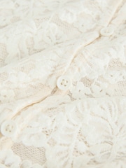 Ecru Long Sleeved Lace Cardigan - Image 7 of 8