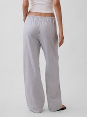 Dungi albastre - Gap Linen-Blend Relaxed Wide-Leg Trousers - Imaginea 2 din 4