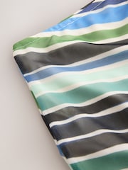 Blue/Green Stripe Mesh Maxi Skirt - Image 7 of 8
