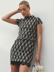 Grey/Blue Short Sleeved Check Top - Image 2 of 7