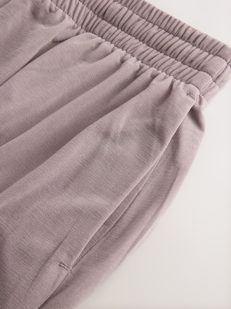 Mauve Purple Sheer Balloon Leg Tie Waist Trousers - Image 3 of 3 Mauve Purple Sheer Balloon Leg Tie Waist Trousers - Image 3 of 3
