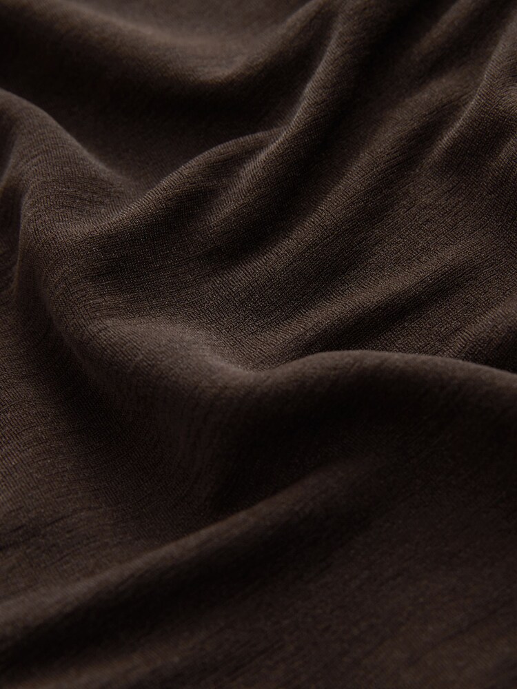 Schokoladenbraun - Sheer Balloon Leg Tie Waist Trousers - Bild 3 von 3