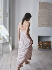 Cream Paisley Lightweight Viscose Slips - Image 4 of 8