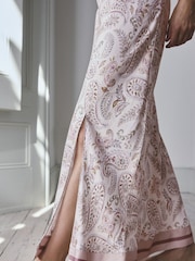 Cream Paisley Lightweight Viscose Slips - Image 5 of 8