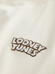 Ecru/Brown Looney Tunes Short Pyjamas Set - Image 4 of 4