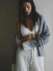 Grey Stripe Jersey Button Through Pyjamas - Image 5 of 9
