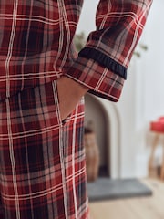 Rdeča/mornarsko modra karo - Matching Family Christmas Flannel Pyjamas - Slika 5 iz 5