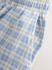 Blue Coffee Mugs/ Gingham Print Short Sleeve Pyjamas - Image 15 of 15