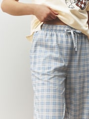 Blue Coffee Mugs/ Gingham Print Short Sleeve Pyjamas - Image 3 of 15