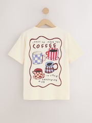 Blue Coffee Mugs/ Gingham Print Short Sleeve Pyjamas - Image 7 of 15