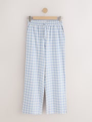 Blue Coffee Mugs/ Gingham Print Short Sleeve Pyjamas - Image 9 of 15