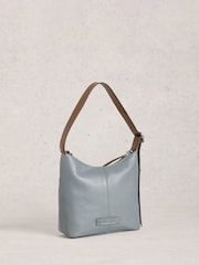 White Stuff Light Grey Mini Sophia Leather Cross-Body Bag - Image 2 of 4