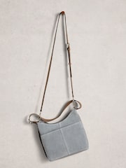 White Stuff Light Grey Mini Sophia Leather Cross-Body Bag - Image 3 of 4