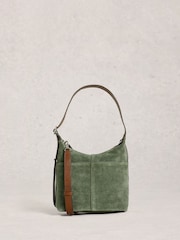 White Stuff Green Mini Sophia Suede Crossbody Bag - Image 1 of 4