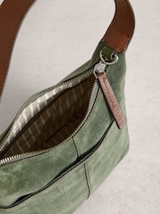 White Stuff Green Mini Sophia Suede Crossbody Bag - Image 4 of 4