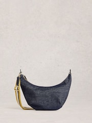 White Stuff Blue Natalie Denim Crossbody Bag - Image 1 of 4
