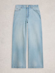 תכול - White Stuff מכנסי ג'ינס בגזרה רחבה, דגם Ayla - תמונה 5 מתוך 6