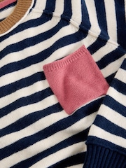 White Stuff Blue Britney Stripe Jumper - Image 6 of 6