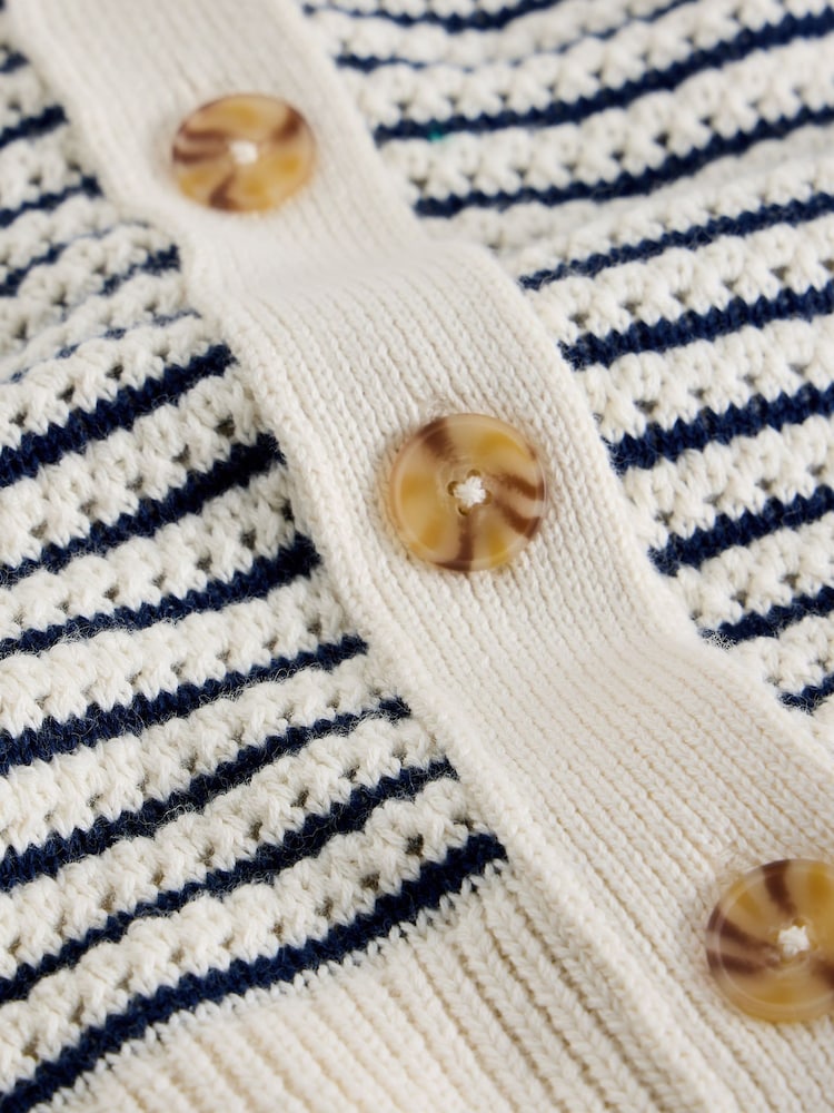 White Stuff White Chaterly Stripe Cardigan - Image 6 of 6 White Stuff White Chaterly Stripe Cardigan - Image 6 of 6