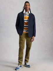 White Stuff Blue Chorley Cotton Blazer - Image 1 of 6