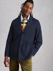 White Stuff Blue Chorley Cotton Blazer - Image 2 of 6