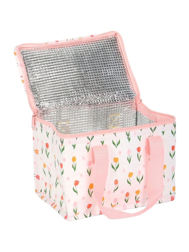 Something Different White Tulip Print Lunch Bag - Image 2 of 4