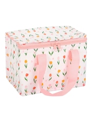 Something Different White Tulip Print Lunch Bag - Image 4 of 4