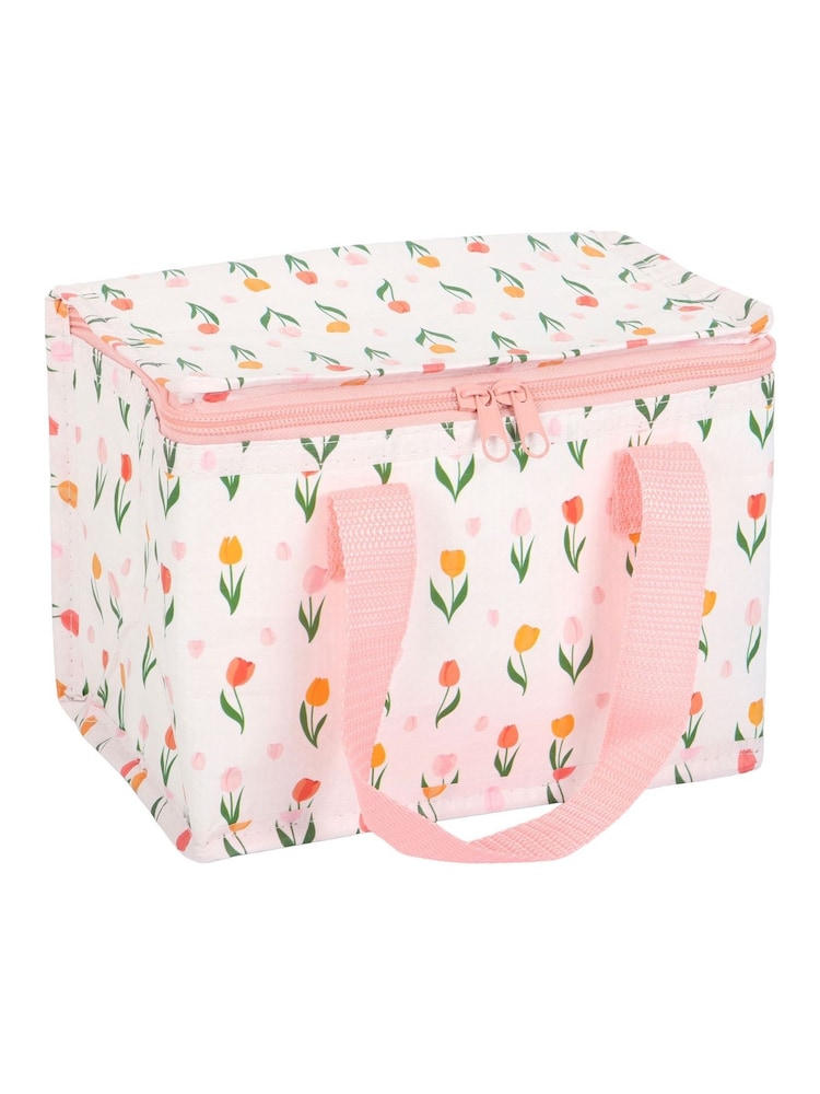 Something Different White Tulip Print Lunch Bag - Image 4 of 4