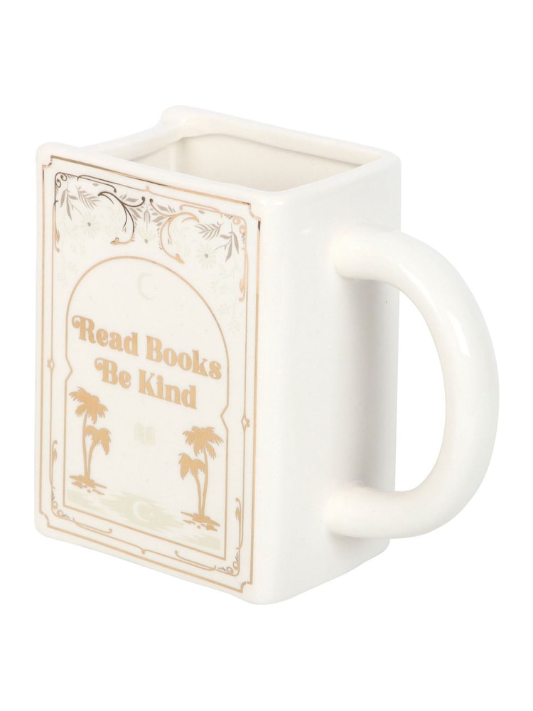 Something Different White Read Be Kind Book Shaped Mug - Image 4 of 4