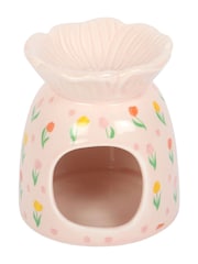 Something Different White Tulip Print Oil Burner and Wax Warmer - Image 4 of 4