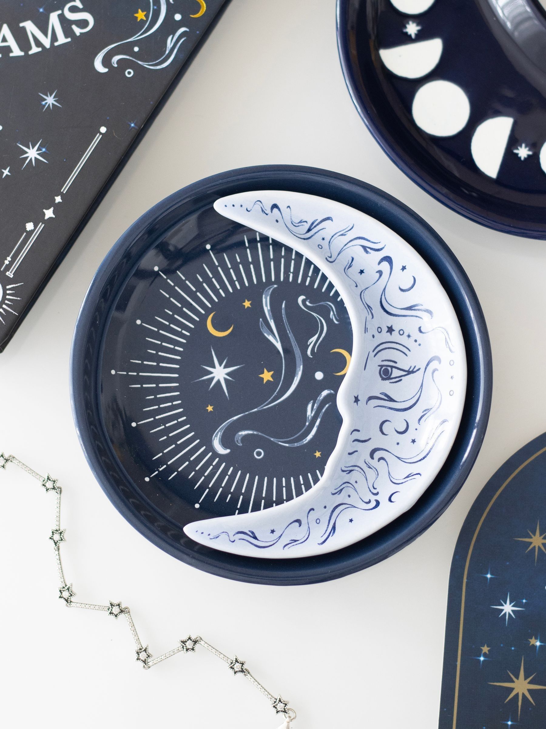 Freemans Blue Moon Stacking Trinket Dish Set - Image 6