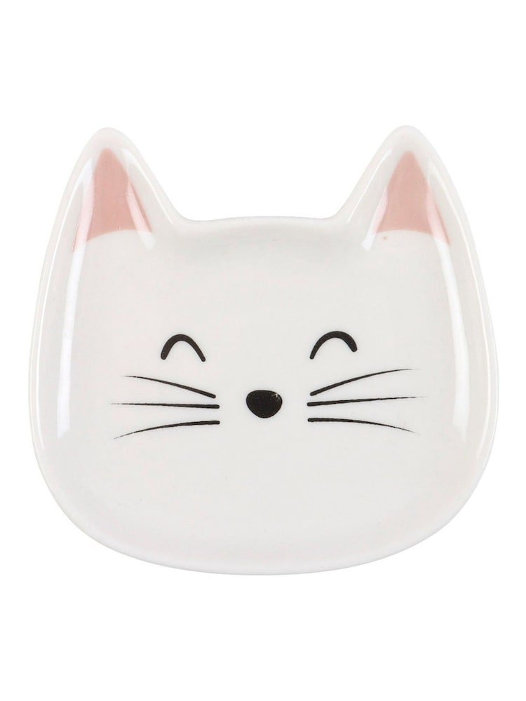 Something Different White Cat Face Trinket Dish - Image 2 of 3