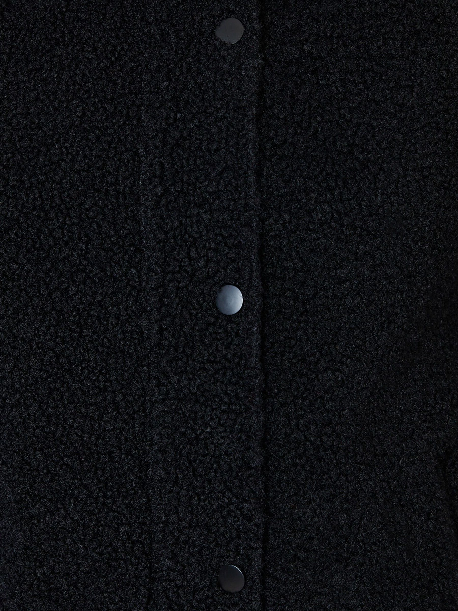 Buy Threadbare Black Hooded Snap Borg Fleece Bomber Fleece from Buy Threadbare Black Hooded Snap Borg Fleece Bomber Fleece from