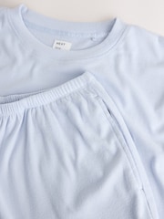Blue Cosy Pointelle Long Sleeve Pyjamas - Image 8 of 9