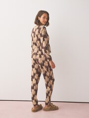 Chocolate Brown Hamish The Highland Cow Cosy Long Sleeve Pyjamas - Image 2 of 4