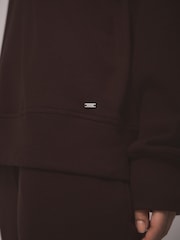 Chocolate Brown Cosy Waffle Rugby Long Sleeve Pyjamas - Image 5 of 8