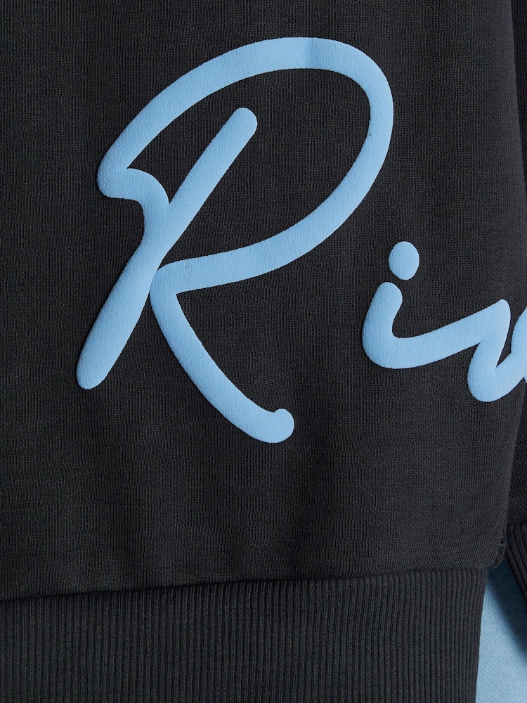 River Island Blue Sweashirt & Shorts Set - Image 5 of 5