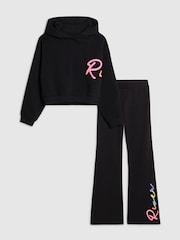 River Island Black Hoodie & Kickflare Set - Image 3 of 5