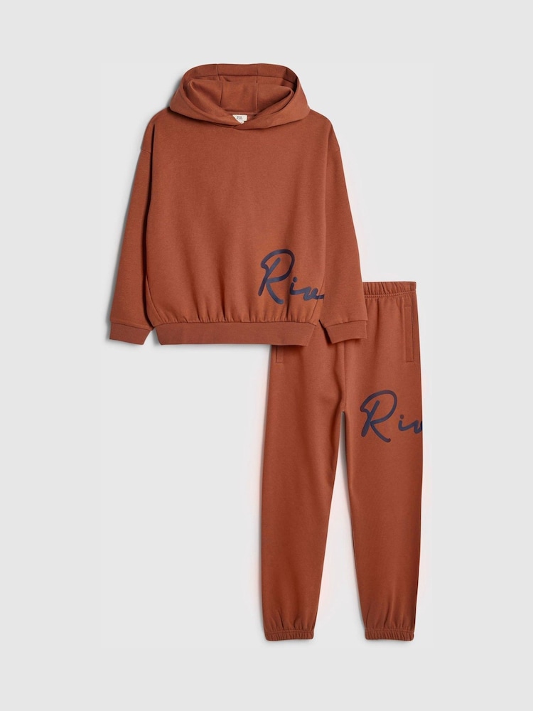 Buy River Island Rust River Branded Hoodie & Jogger Set from Next Singapore