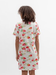 Cyberjammies Red Strawberry Printed Jersey Mini Shirt - Image 2 of 3