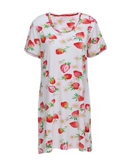 Cyberjammies Red Strawberry Printed Jersey Mini Shirt - Image 3 of 3