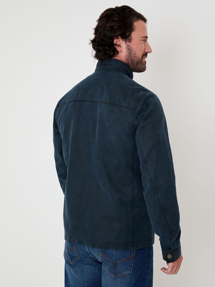 Saltwell Blue Cotton Harrington Jacket - Image 2 of 5
